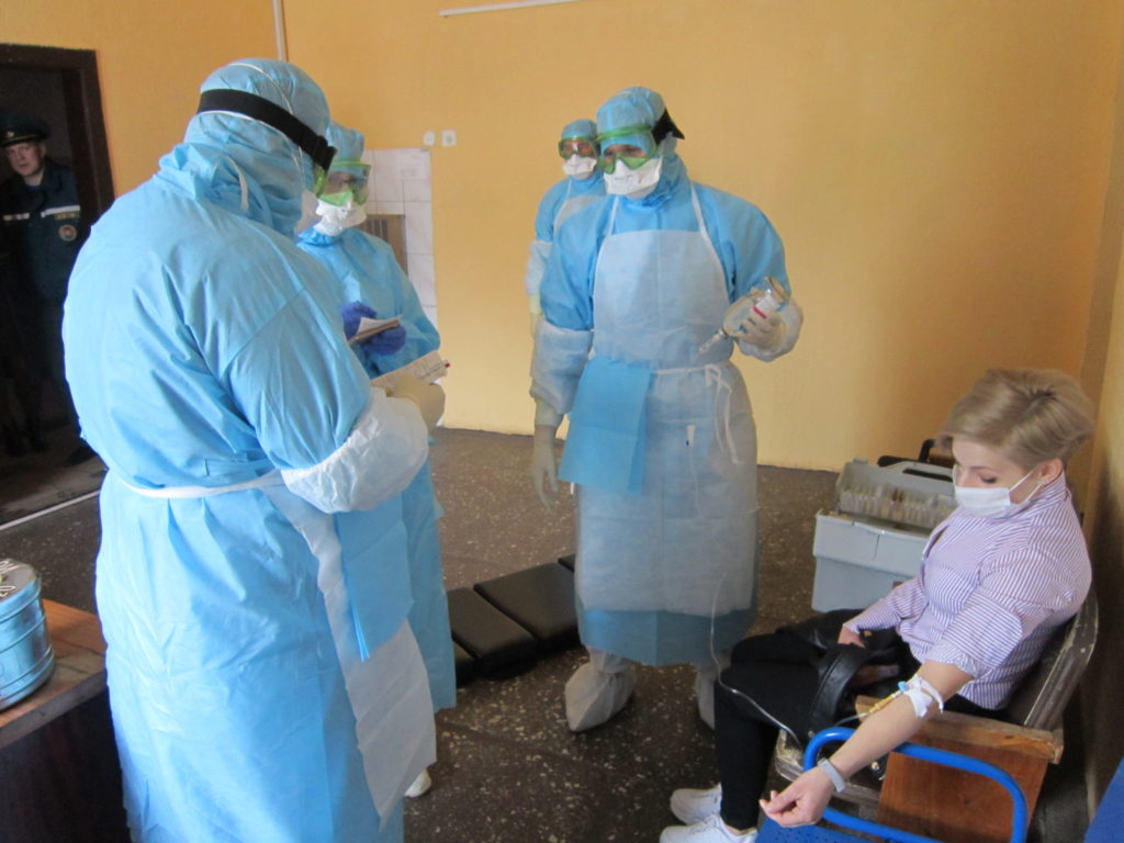 Светлогорский зональный ЦГЭ Районные тренировочные учения Эбола